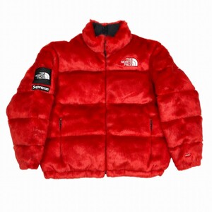 Supreme × THE NORTH FACE / FUR NUPTSE JACKET シュプリーム ノースフェイス フェイクファー ヌプシ ダウンジャケット 表記サイズXL @K