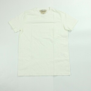 REMI RELIEF レミレリーフ 胸ポケット付き クルーネック Tシャツ 半袖 カットソー ホワイト 表記サイズS
