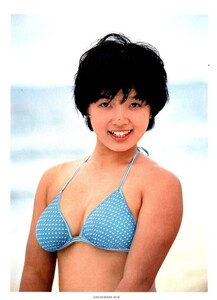 u294 水着ビキニ 榊原郁恵 石野真子 切り抜き 5P 昭和 アイドル 雑誌 