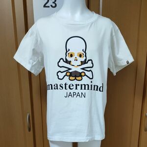 a bathing ape × mastermind マイロ&スカル 半袖TシャツM　ホワイト　マスターマインド×エイプ/ベイプ