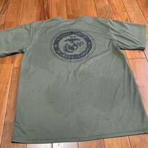 沖縄 米軍放出品 USMC Tシャツ トレーニング　ランニング　OD MEDIUM (管理番号N215)_画像8