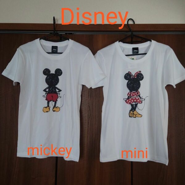 Disney 半袖Tシャツ Tシャツ プリントTシャツ 2枚セット M