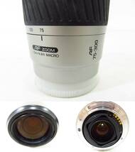 s2890k [送料950円]【ジャンク】 ミノルタ AFZOOM 1.5m/4.9ftMACRO AF75-300 キヤノン FD 70-210mm 1:4 他 レンズ 3個 まとめ[099-000100]_画像2