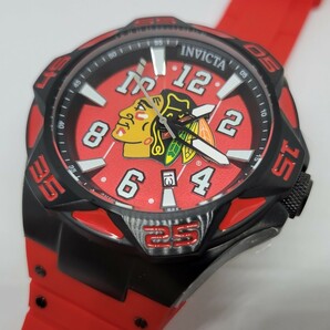 Invicta インビクタ 42262 52mm NHL シカゴ ブラックホークス / プロダイバーオート《人種差別撤廃条約に屈しない骨太な魂！（￣□￣;）》