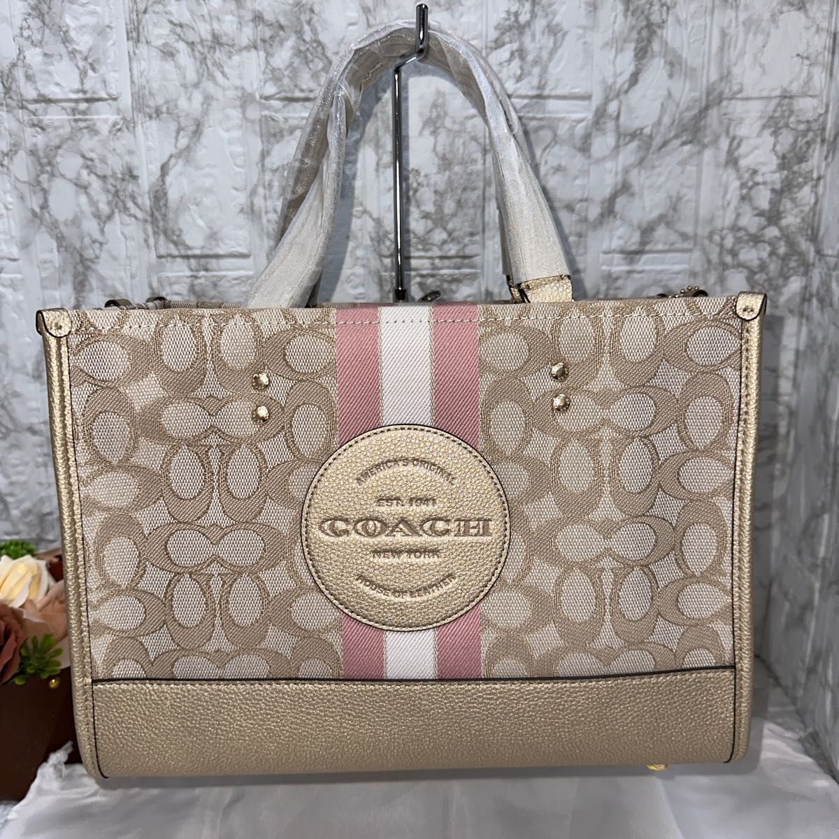 COACH トートバッグ コーチトートバッグ アイボリー F58846｜PayPayフリマ