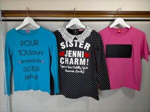 C034　☆3枚セット☆　『Jenni　ジェニー』　長袖Tシャツ2枚　『BABY DOLL　ベイビードール』半袖Tシャツ1枚