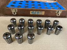 60 2FC MR050801-4／BIG ニューベビーチャック コレットセット SNBC 10AA 欠け 重複あり 大昭和精機 COLLET SET_画像2