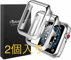 ★未使用★2個入り★Apple Watch 4/5/6/SE 40mm アップルウォッチ シリーズ 用 保護ケース ガラス カバー