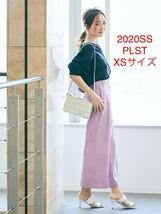 ほぼ新品＊ブランド定番 PLST＊上品&美脚＊リネンブレンドワイドパンツ　　大草直子さん_画像1