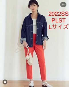  почти новый товар *PLST PLUS STYLE палочка брюки (linen)P131 большой . прямой . san надеты 