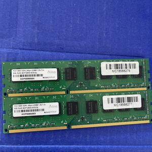 (723)DDR3メモリ Aing PC3-12800 8GB×2枚 計16GB 動作品