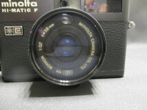 0811H 動作未確認　MINOLTA HI-MATIC F ミノルタ　レンジファインター式　カメラ_画像8