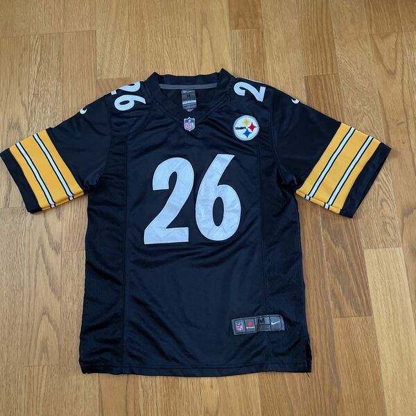 アメリカンフットボール ピッツバーグ スティーラーズ ユニフォーム Nike NFL Pittsburgh Steelers Leveon Bell #26 Jersey Size Youth M