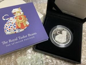 ロイヤルミント ロイヤルテューダービースト シーモアのパンサー 2オンス銀貨 シルバープルーフコイン Royal Mint Seymour Panther 2oz