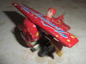 ◆え-19　ブリキ　ゼンマイ玩具　飛行機　レア　レトロ　高さ5㎝　10㎝×8㎝