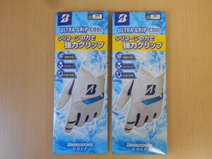 * for summer glove * Bridgestone Golf *ULTRA GRIP COOL*25cm*2 sheets * white * new goods *