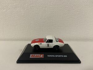 REAL-X 1/72 トヨタ スポーツ800 #9 トヨタレーシングカーヒストリーズコレクション ヨーデル TOYOTA SPORTS 800 レッド