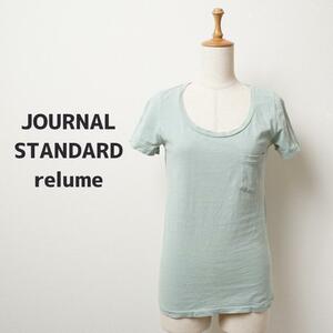 8032 JOURNAL STANDARD relume 胸ポケ半袖T コットンレディース P-0135