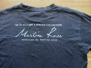 Martine Rose マーティン ローズ クラシック ロゴ Tシャツ size L ポルトガル製 黒 XL