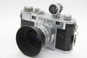 【訳あり品】 ニコン Nikon S Nikkor-S.C 5cm F1.4 レンジファインダー カメラ 3.5ファインダーセット C9509