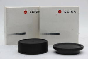 【返品保証】 【元箱付き】ライカ Leica M ボディキャップ 14195 レンズリアキャップ 14269 キャップ2点まとめ売り C9547