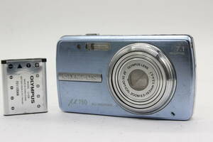【返品保証】 オリンパス Olympus μ 760 ブルー AF 3x バッテリー付き コンパクトデジタルカメラ C9918