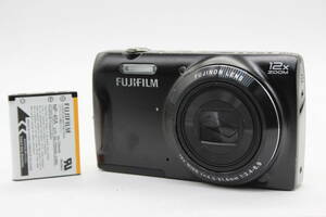 【返品保証】 フジフィルム Fujifilm Finepix T500 ブラック Fujinon 12x Wide バッテリー付き コンパクトデジタルカメラ C9931