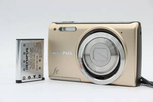 【美品 返品保証】 オリンパス Olympus FE-5050 ゴールド 5x Wide バッテリー付き コンパクトデジタルカメラ s76