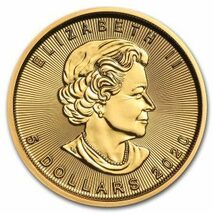 [保証書・カプセル付き] 2020年 (新品) カナダ「メイプルリーフ」純金 1/10オンス 金貨_画像2