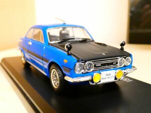 国産名車コレクション 1/43 いすゞ ベレット isuzu bellett 1600 ＧＴＲ 1969 青 アシェット ミニカー
