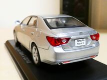 国産名車コレクション 1/43 トヨタ マークＸ 2010 シルバー toyota mark x ミニカー_画像2