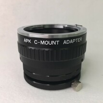 ARK C-MOUNT ADAPTER 変換アダプター ペンタックスK マウント用 Cマウント 変換アダプター 現状品 ／ 01-00080_画像1