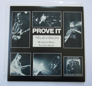 良好♪貴重２枚組 1978ライブ盤★ テレヴィジョン 『PROVE IT』 TELEVISION トム・ヴァーライン レコ―ド LP ヴァーレイン