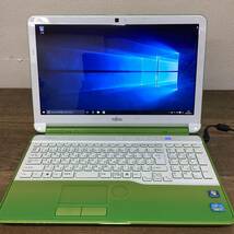 富士通 FUJITSU LIFEBOOK AH54/G Core i5 2.50GHz 4GB 初期化済み/通電・起動確認済み カラー:グリーン/ゆうパック100サイズ発送_画像2