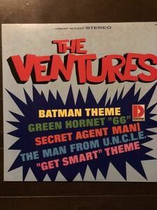 [ obi none domestic record ]THE VENTURES( autograph square fancy cardboard attaching )