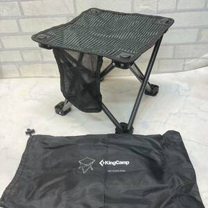 美品 KingCamp キングキャンプ チェア 折り畳み コンパクト KC1903 グリーン 黒 ブラック 緑