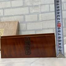 新品 未使用 箸付き 飛騨 春慶 重箱 文箱 三角形蓋 天然木 うるし 漆器_画像7