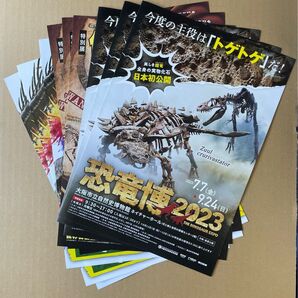 恐竜博2023 大阪市立自然歴史博物館 化石ハンター ATCギャラリー 恐竜超世界 チラシ 3枚ずつセット