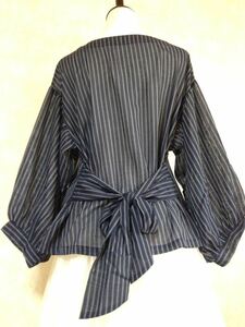  new goods NICE CLAUP stripe blouse 