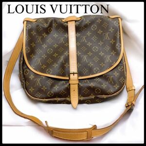 【美品】ルイヴィトン ソミュール 35 モノグラム M42254 廃盤 レア　 LOUIS VUITTON ショルダーバッグ