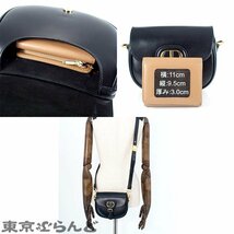 101682618 クリスチャンディオール Christian Dior ボビー スモールバッグ ブラック レザー ショルダーバッグ レディース 現行 A_画像9