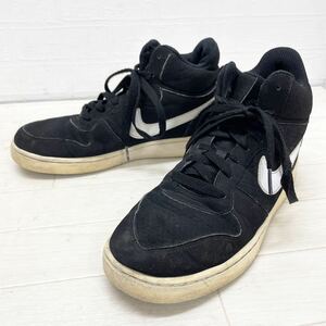 1097★ NIKE COURT BOROUGH ナイキ コート バーロウ ミッド スニーカー シューズ 25 レディース ブラック