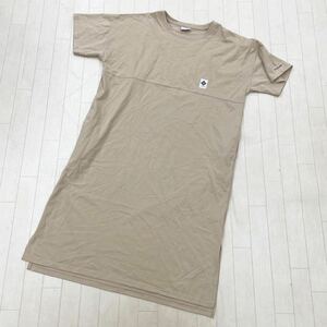 1132★ Columbia コロンビア 半袖 ロングワンピース Tシャツワンピース L レディース ベージュ