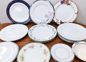 Noritake ノリタケ 皿 まとめて20枚 REINAVALENCIA DIANA プレート 金彩 金縁 銀彩 銀縁 花柄 小花柄 食器 洋食器