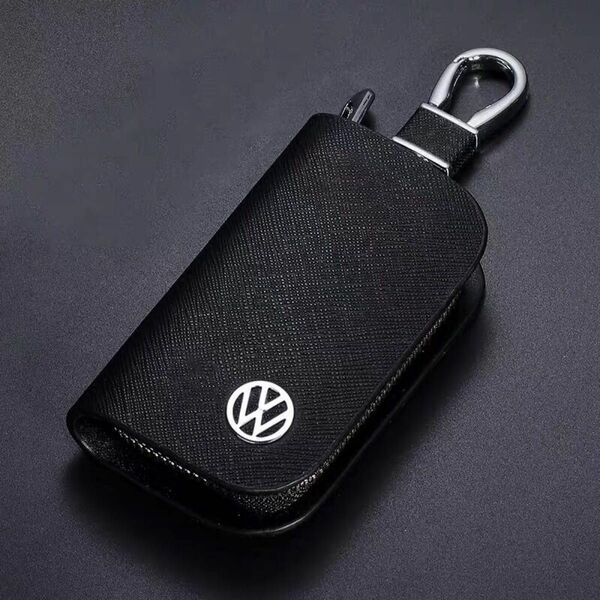 VW 黒　高品質　スマートキーケース キーホルダー メンズ レディース 