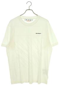 オフホワイト OFF-WHITE 23SS OMAA027C99JER サイズ:L バックウェーブロゴTシャツ 新古品 OM10