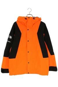 シュプリームSUPREME ノースフェイス 16AW Mountain Light Jacket サイズ:M パワーオレンジジャケットブルゾン 中古 SB01