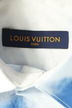 ルイヴィトン LOUISVUITTON 20AW RM202 YRU HJS74W サイズ:L LVクラウドプリント長袖シャツ 中古 OM10_画像3