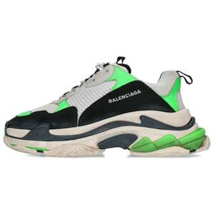 バレンシアガ BALENCIAGA TRIPLE S TRAINERS サイズ:43 トリプルエスレースアップスニーカー 中古 OM10