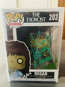 レア　映画[THE EXORCIST]のREGANを演じた女優Linda Blairが直筆サインしたFUNKO POP! MOVIES 203 証明書付き日本未発売 ファンコ ポップ